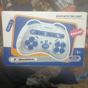 Adidas White and Blue Gaming Controller